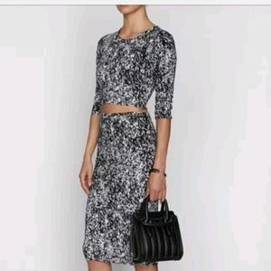 Nadia Tarr black splatter top crop top